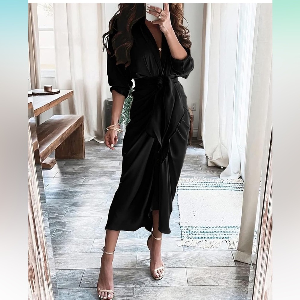 Satin dress NWT
